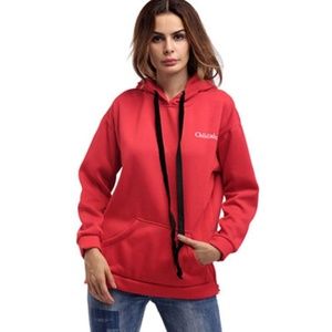 Street Style Solid Color Long Sleeves Hoodies